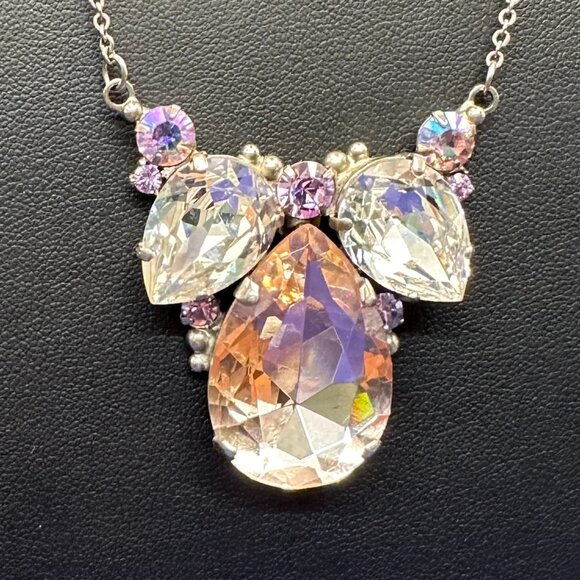 Sorrelli Large Faceted Crystal Necklace - Picture 2 of 10